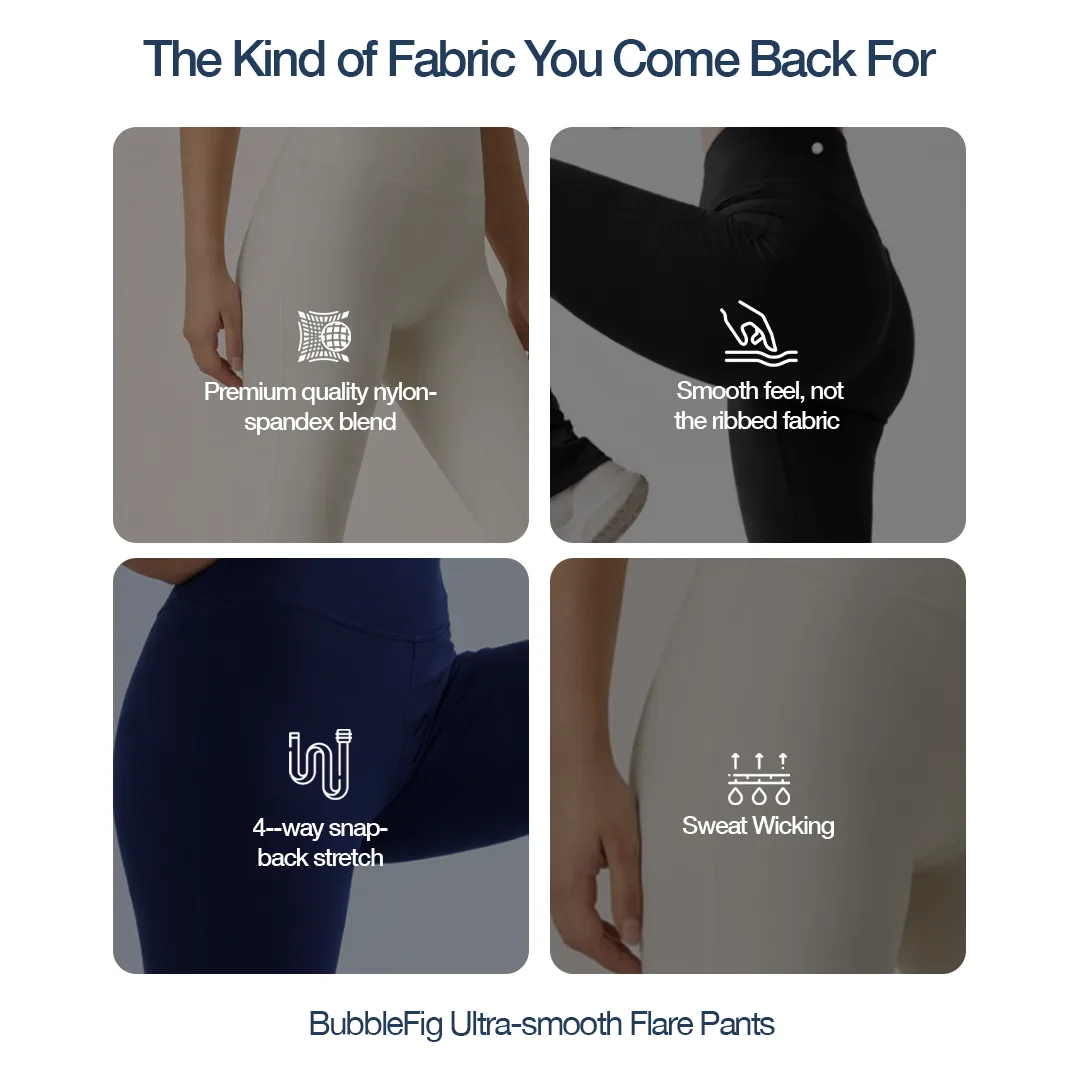 Activewear static ad: "The Kind of Fabric You Come Back For"