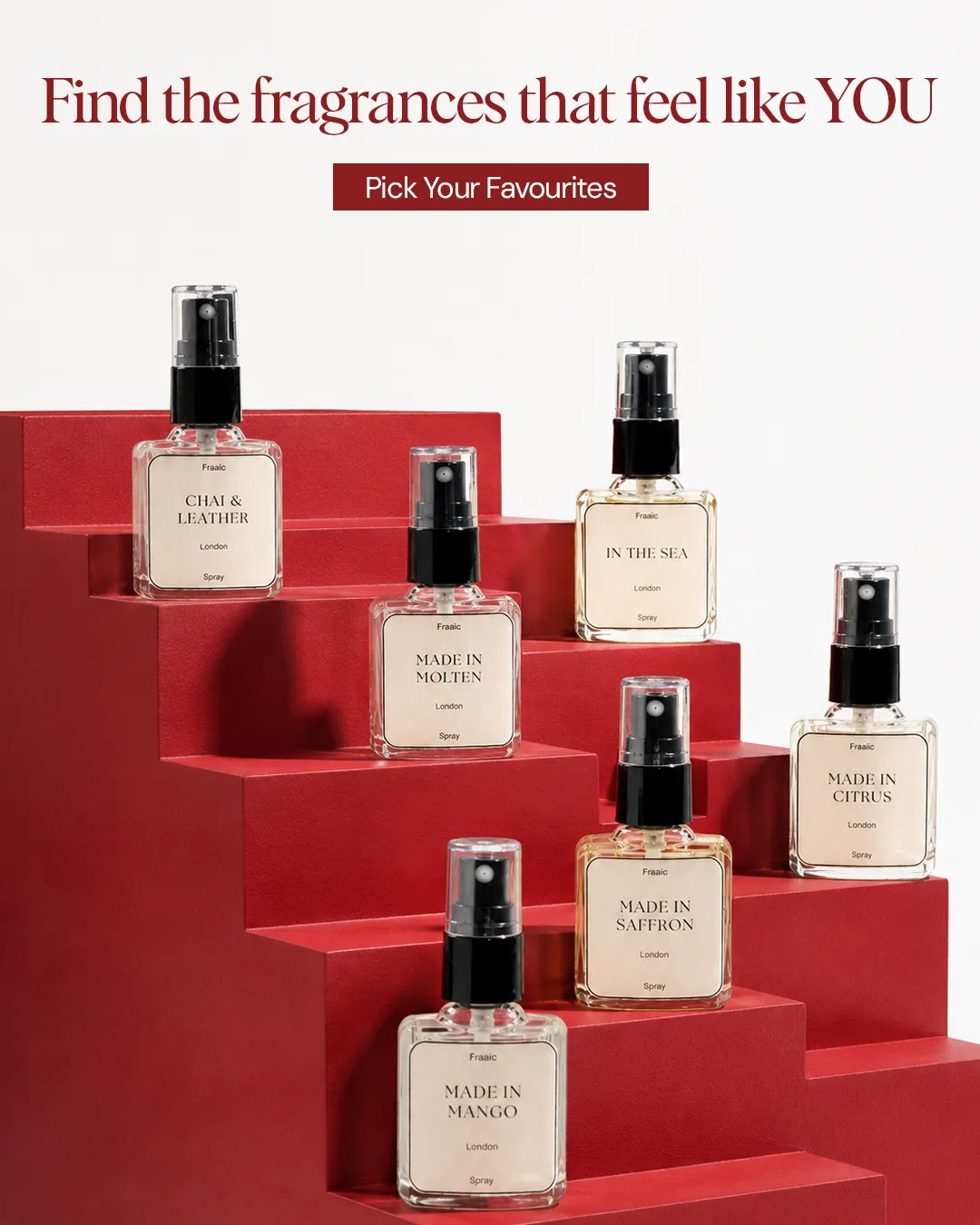 Fragrance static ad: "Find the fragrances that feel like YOU"
