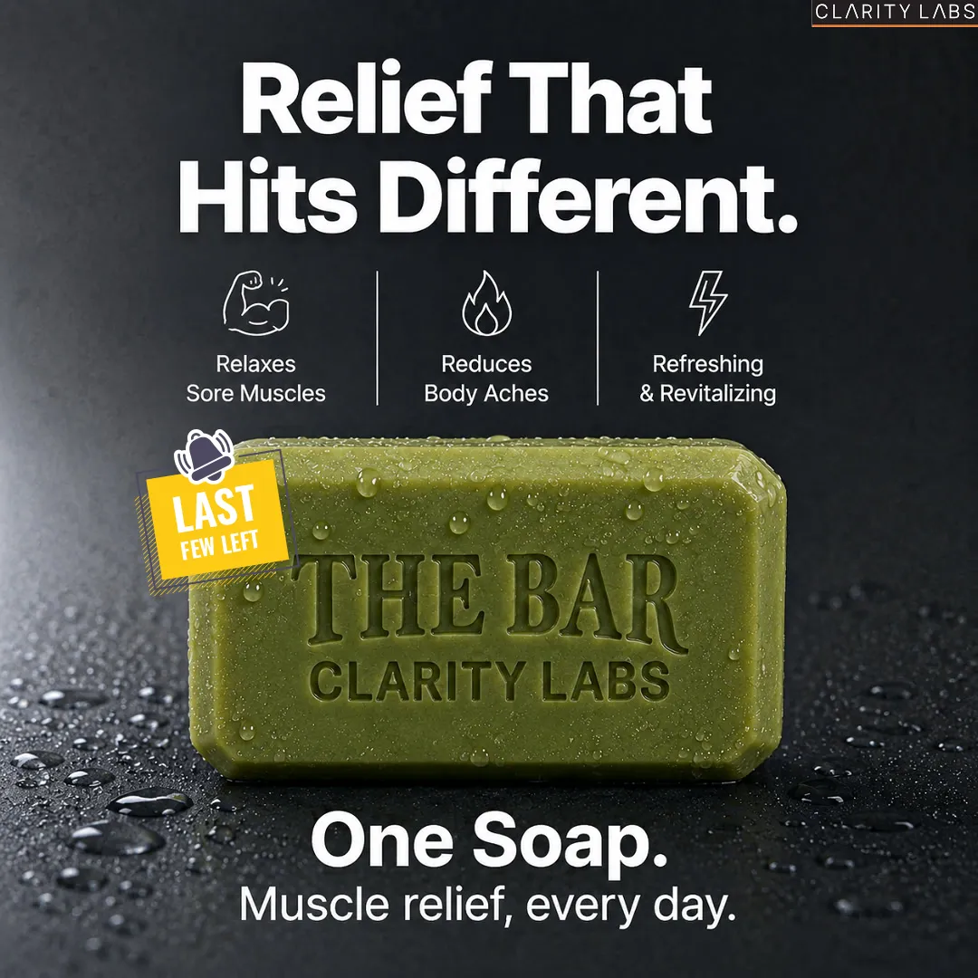 Skincare static ad: "Relief That Hits Different."
