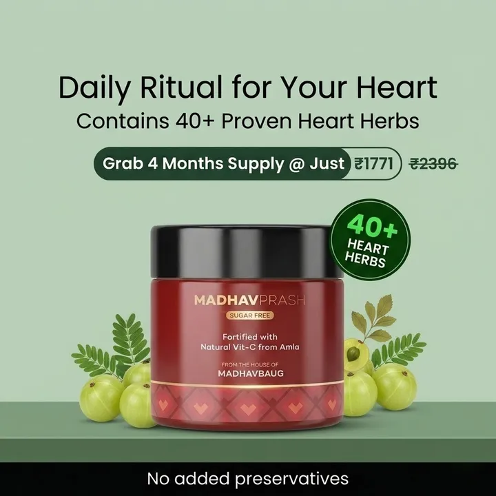 Ayurveda static ad: "Daily Ritual for Your Heart"