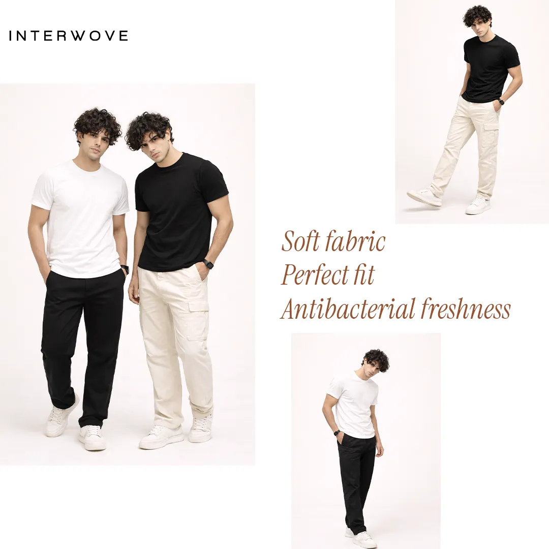 Apparel static ad: "Soft fabric Perfect fit Antibacterial freshness"