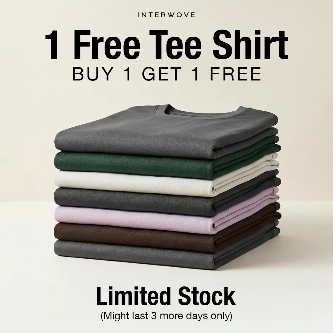 Apparel static ad: "1 Free Tee Shirt"
