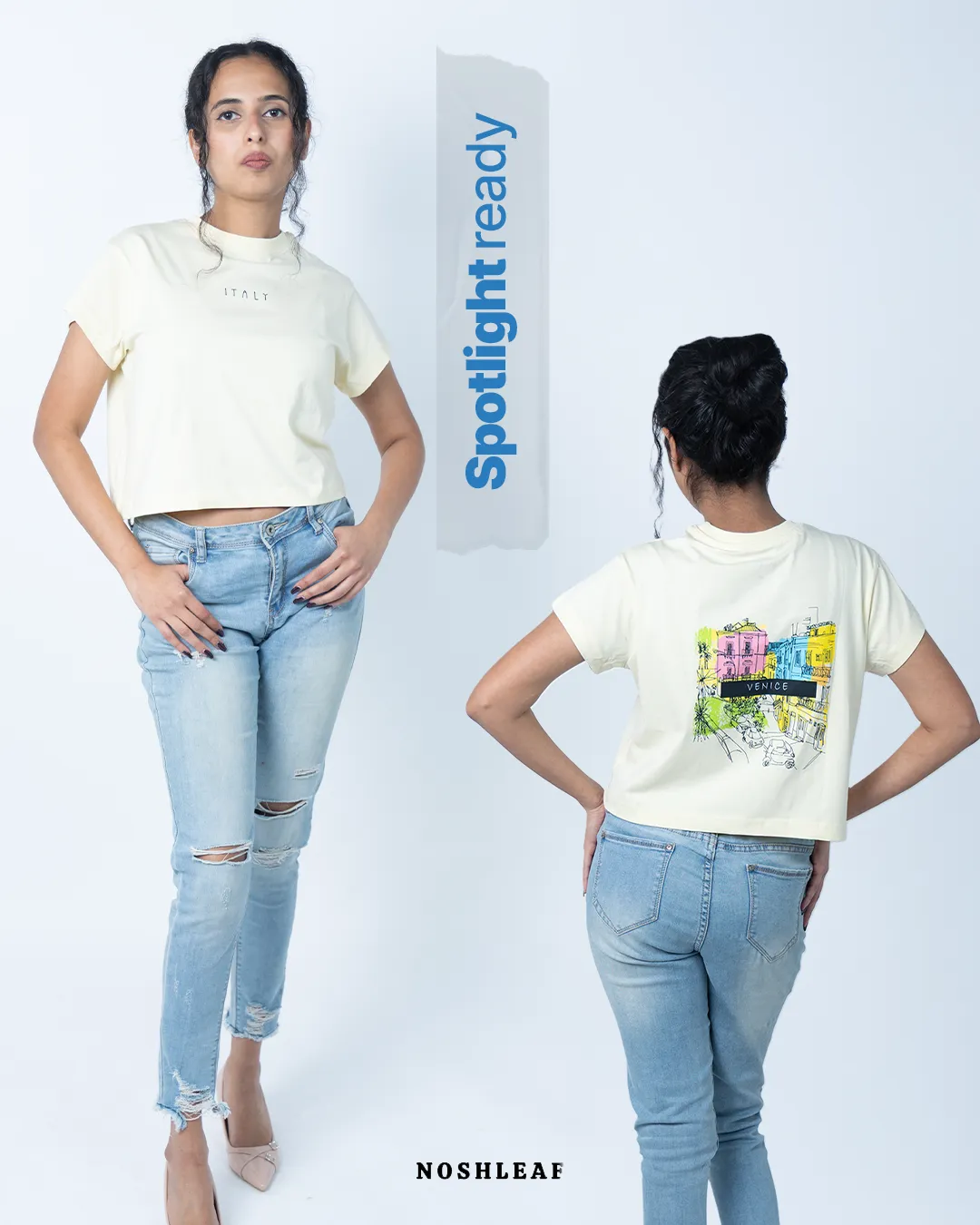 Apparel static ad: "Spotlight ready"