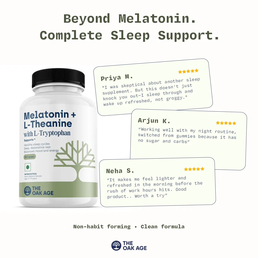 Supplements static ad: "Beyond Melatonin. Complete Sleep Support."
