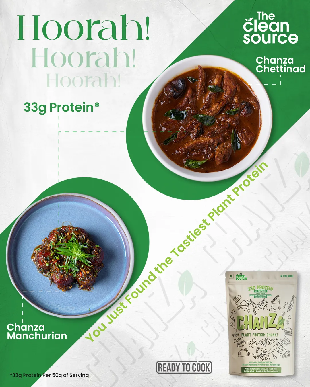 Protein foods static ad: "You Just Found the Tastiest Plant Protein"