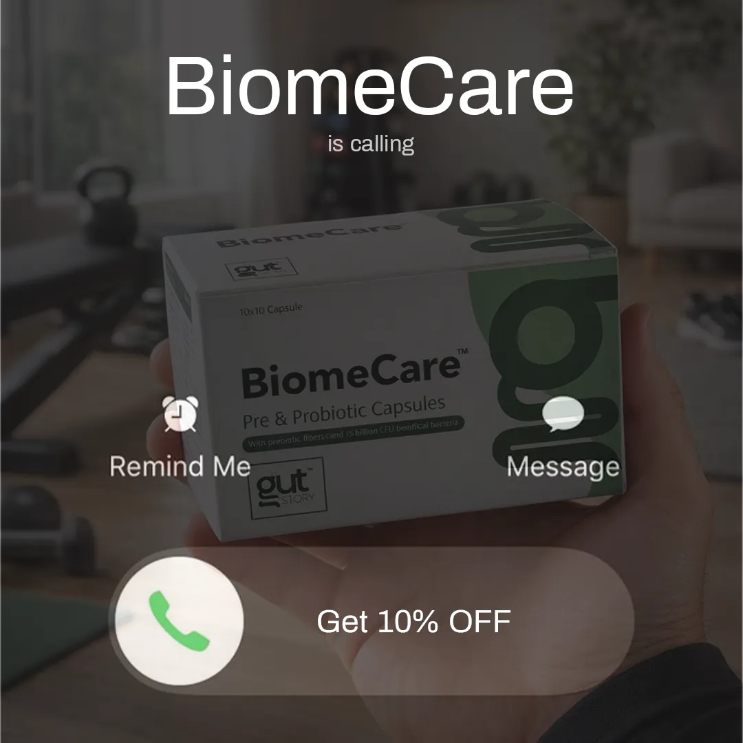 Gut health static ad: "Get 10% OFF"