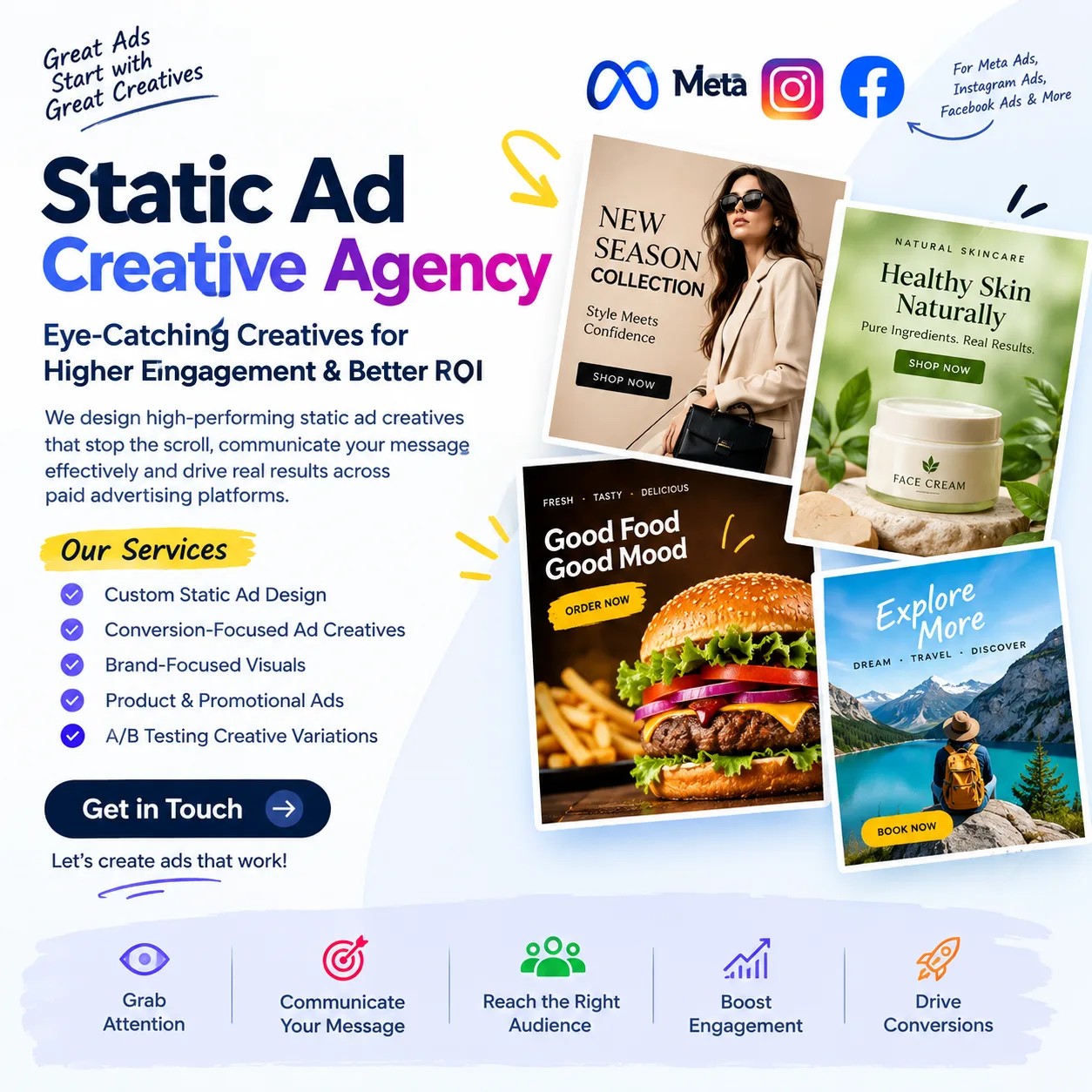 How a Static Ad Creative Agency Can Boost Your Brand's Advertising Results
